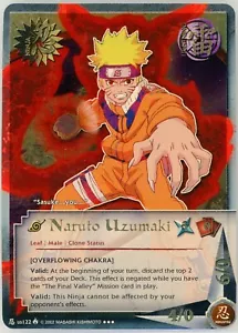 2008 Naruto CCG Naruto Uzumaki us122 Super Rare Promo Lineage Of The Legends LP - Picture 1 of 2
