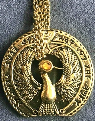 Collar Colgante Raiders of the Lost Ark Indiana Jones Eye of Ra Bastón con Cadena Foto 1 de 4