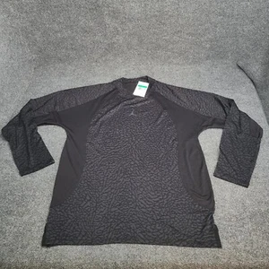 Jordan Shirt Mens Extra Large Black Long Sleeve Dri Fit ADV Sport Nike Air XL - Picture 1 of 13