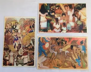 Lotto cartoline d'epoca Affresco de Diego Rivera stampate in Messico 1934 - Foto 1 di 5