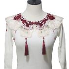 Girl Chinese Embroidered False Collar Traditional Ancient Costume Cloud Shoulder