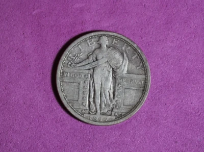 1917- Standing Liberty Quarter #P17752 - Image 1 of 2