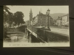 CPA 88 SAINT-DIE - Le Grand Pont et le Faubourg Saint-Martin - Imagen 1 de 2