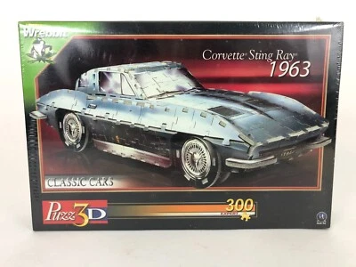Puzz 3D Corvette Sting Ray 1963 Wrebbit 3-D Puzzle 300 pc NOS sealed - Image 1 of 3