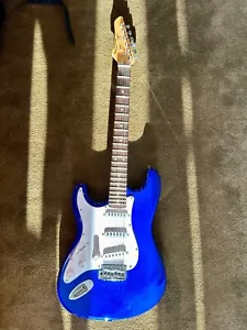 SX VTG Vintage Series Candy Blue Left Handed Electric Guitar - Picture 1 of 13