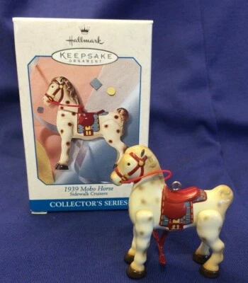 1998 Hallmark "1939 Mobo Horse" (Sidewalk Cruisers) Cast Metal Ornament NIB - Image 1 of 4