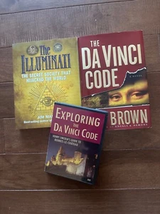 The Da Vinci Code bundle: The Illuminati, The Da Vinci Code, HC (like new) + DVD - Picture 1 of 7