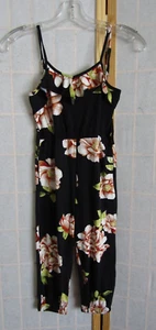 NWT Love Glam Girl Emmie Brushed Ruffle Top Jumpsuit Black Girls Size 5 - Picture 1 of 5
