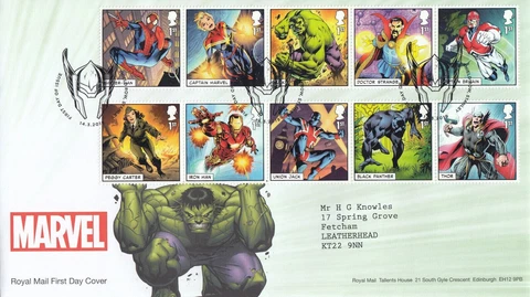 Marvel 2019 1st day cover Cover