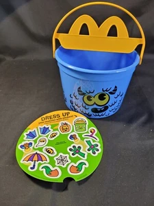 McDonald's 2024 Halloween Pails Bucket Boo Buckets Happy Meal Toy Blue - Picture 1 of 1