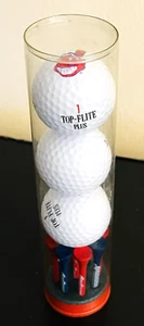 New Unused Cleveland Indians CHIEF WAHOO Golf Ball & Tee Gift Set. GO TRIBE! - Picture 1 of 5