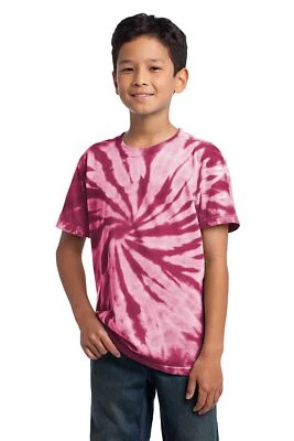Port & Company Youth Short Sleeve 100% Cotton Tie-Dye T-Shirt PC147Y - Image 1 of 3
