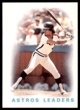 1986 Topps Baseball Card Astros Leaders: Jose Cruz Houston Astros #186