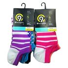 Womens c9 Champion 8 Pack Training Super No Show Socks Arch Support Stripes