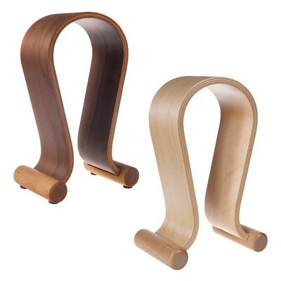 Holz Kopfhörerständer Kopfhörer Halterung Headset Stand Halter Walnuss o. Eiche