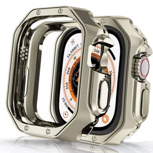 Pour Apple Watch Series 10 46 Ultra 2 49mm iWatch Armor Bumper Case 9/8/7 38/45mm - Photo 1 sur 13