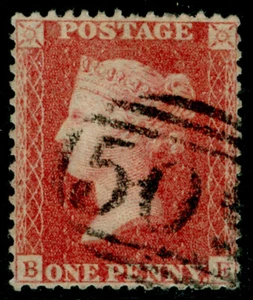 SG38, 1d pale red, LC14, FINE USED. Cat £35. BE - Imagen 1 de 1