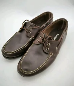 Timberland 2 Eye Brown Deck Shoes UK 9 - Picture 1 of 7