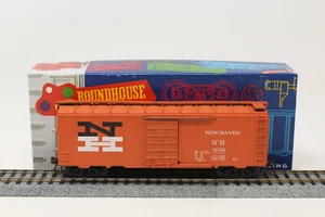 HO Roundhouse 7744 40' Box Car New Haven NH 36500 Orange RTR - Picture 1 of 9