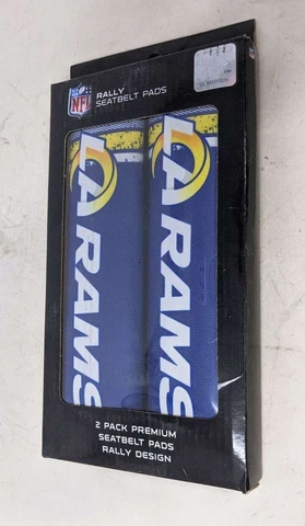 Seat Belt Pad Los Angeles Rams NFL 2022 Rally Set of 2 Football Sports Cover