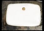 Michael Kors Fulton White Pebbled Leather Crossbody Handbag Pre-owned