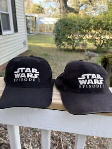 VINTAGE Star Wars Episode 1 Hat Black Pepsi Movie Advertisement StrapBack 2 Hats