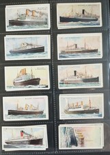 WILLS 1924 - MERCHANT SHIPS OF THE WORLD - FULL SET OF 50- CARDS - VG CONDITION