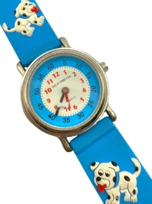 Kids Solo Time Watch Dalmatians Dogs Animated Bone Rubber - Image 1 of 4
