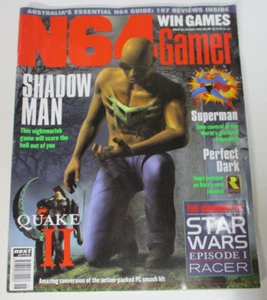 N64 Gamer Magazine, Issue 18 August 1999, Shadow Man, Superman, Quake, Star Wars - Bild 1 von 3