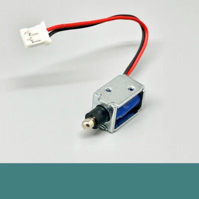 DC 3V 5V 6V Push Pull Through Type Micro Solenoid Electromagnet Electric Magnet - Image 1 of 4