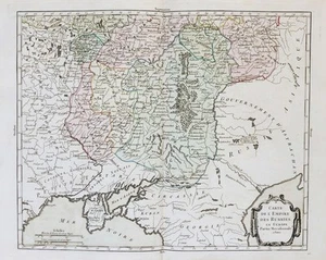 Ukraine Russia Russia Russia Crimea map map Bourgoin engraving 1770 - Picture 1 of 1