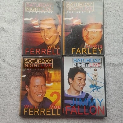 SNL The Best Of 4 DVD Lot - Will Ferrell Vol 1 & 2, Chris Farley, Jimmy Fallon Foto 1 de 4