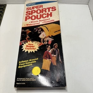 SIMA Super Sports Pouch Inflatable Heavy Gauge Vinyl Waterproof Dry Bag Vintage - Picture 1 of 10