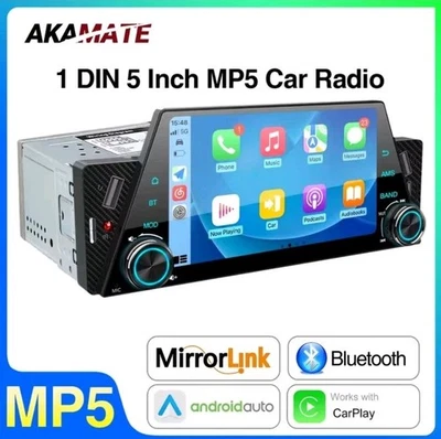 autoradio 1 din con schermo Universale Carplay Android E Apple Touch Screen  - Immagine 1 di 4