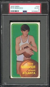 1970 Topps #123 Pete Maravich RC PSA 4 VG-EX HOF Rookie - Foto 1 di 3