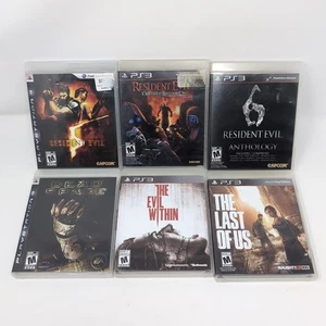 6 PS3 Horror Games Lot: Resident Evil, Dead Space, Evil Within & Last of Us - Bild 1 von 15