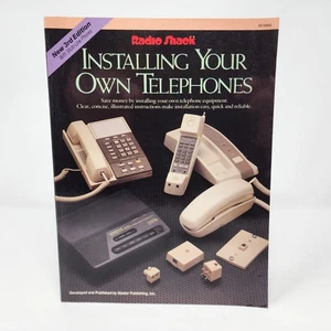 Vtg 1989 Radio Shack Installing Your Own Telephones Book Movie Prop Theater - Picture 1 of 16