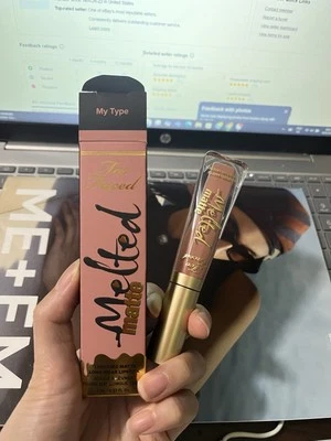 Lápiz labial líquido fundido Too Faced 0,23 fl oz “mi tipo” nuevo con caja Foto 1 de 3