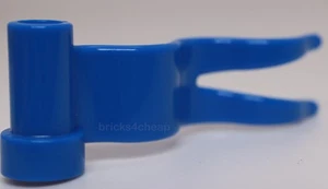 Lego 4x Blue Wavy Flag Wave Right - Picture 1 of 1
