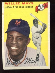 1954 Topps Baseball Card #90 Willie Mays New York Giants - Picture 1 of 2