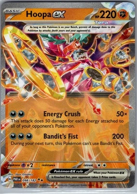 Hoopa ex 098/182 - Pokemon TCG SV04: Paradox Rift - Double Rare (NM) - Image 1 of 2
