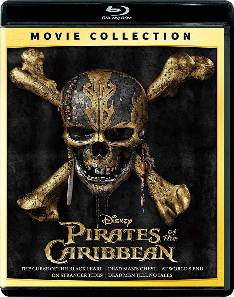Pirates of the Caribbean Blu-ray 5 Movie Collection blu-ray Johnny Depp Japan - Image 1 of 1
