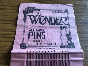 The Wonder All Large Best Electro-plated PINS Pin Sheet ENGLISH Linstar Brand - Picture 1 of 3
