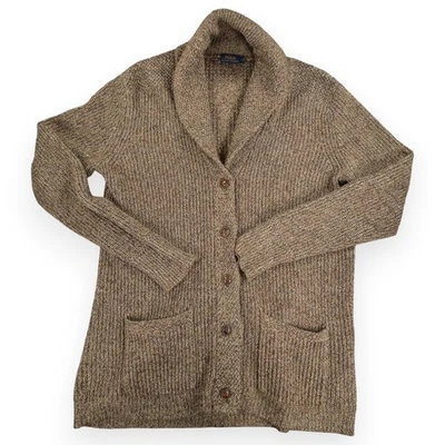 Suéter cárdigan largo tejido Polo Ralph Lauren para mujer talla grande Foto 1 de 4