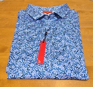 Redvanly Fourcy Poloshirt Herren XL Blau Lavendel Golf Dad Preppy Style R2521 - Bild 1 von 11