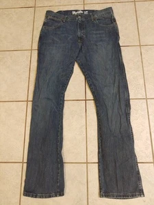 Wrangler Retro Slim Straight Blue Denim Jeans Mens 36x34 Western Rodeo Cowboy - Picture 1 of 15