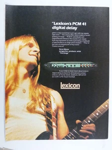retro magazine advert 1983 LEXICON delay PCM 41 / steve morse - Picture 1 of 1