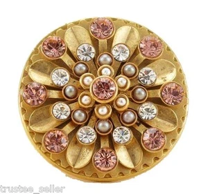 JUICY COUTURE Mode Roségold CZ Perle Vintage Cocktailring + Geschenkbox - Bild 1 von 4