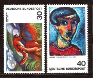 [D7411] BRD, Germany, Full set 1974, MNH** German Expressionists, Paintings - Picture 1 of 1