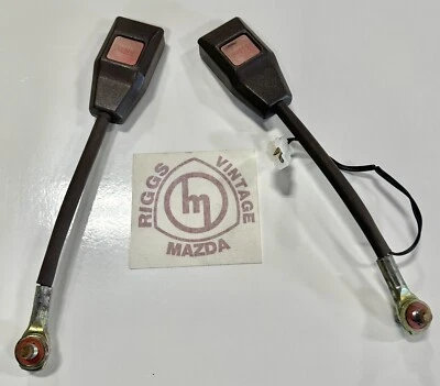Hebillas de cinturón de seguridad marrón Mazda Rx7 S3 GSLSE FB 1984 1985 Foto 1 de 4